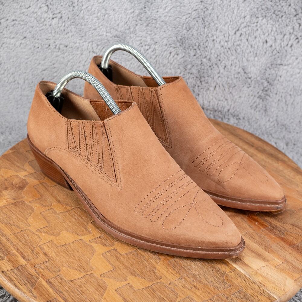 WOMEN`S GB-GIANNI BINI "LETS-DANCE"  ANKLE BOOTS SIZE 10 M NEW HAMPTON TAN